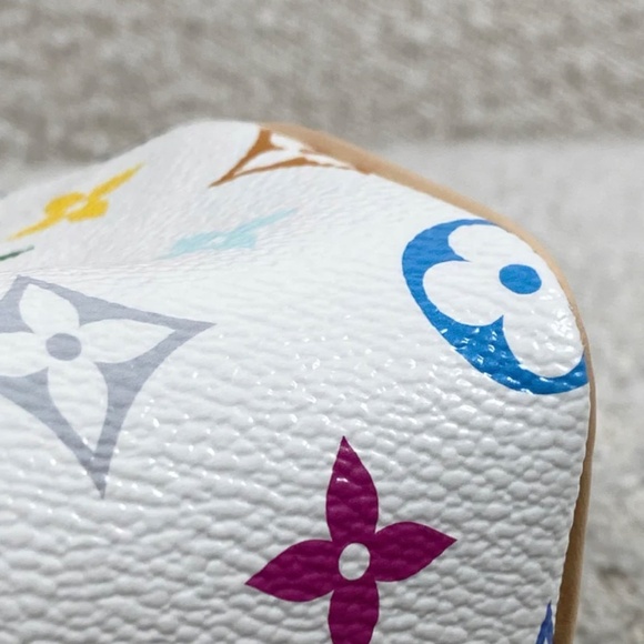 Authentic Pre-Owned Louis Vuitton x Takashi Murakami Nano Speedy Bag in White - Picture 8 of 16